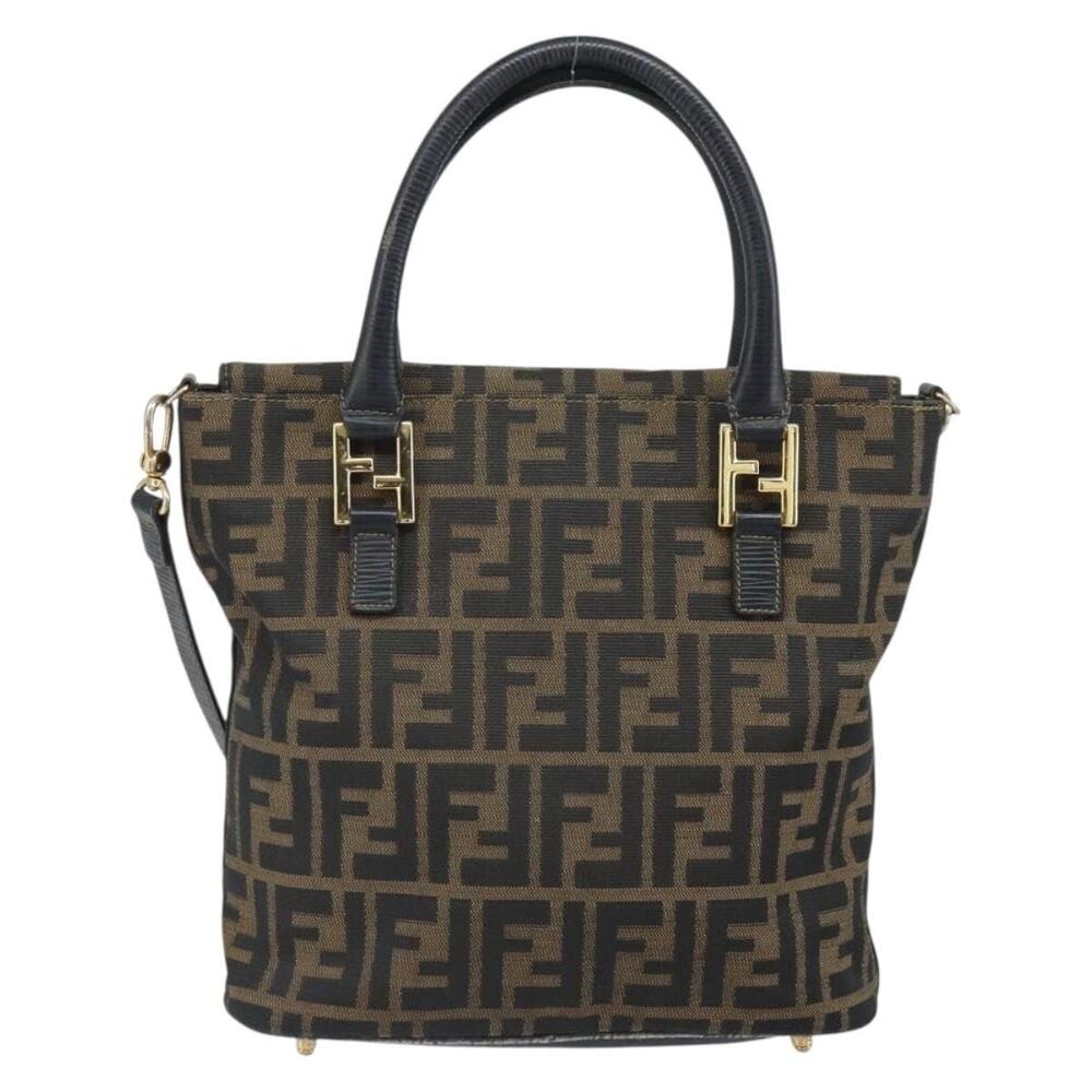 Fendi Zucca Handbag Black